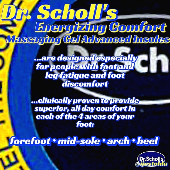 Dr. Scholl's Energizing Comfort Massaging Gel Advanced Insoles | Women Size 6-10 - Picture 11 of 12